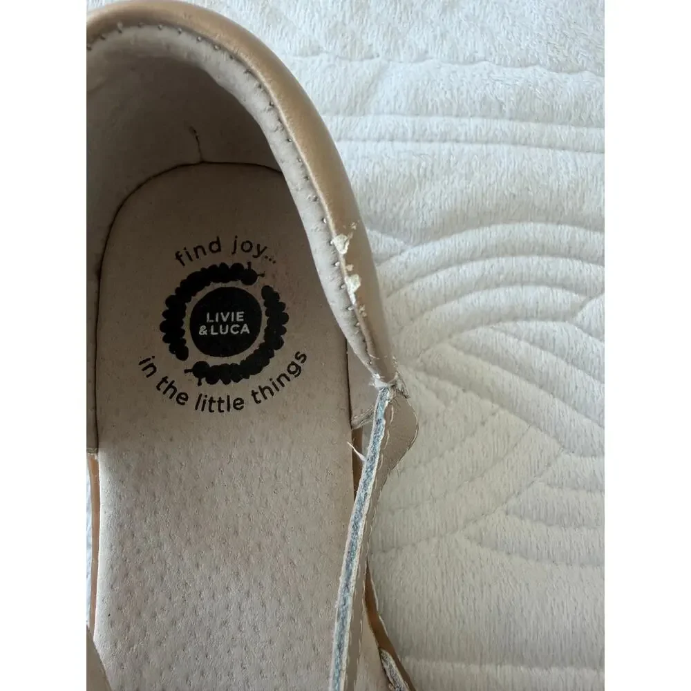Livie & Luca Fresca Pearl Shimmer Mary Jane Flats Size 1